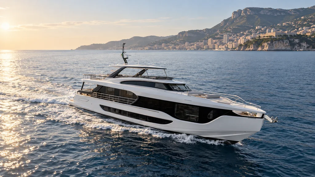 Azimut Grande 26M sur la côte de Monaco