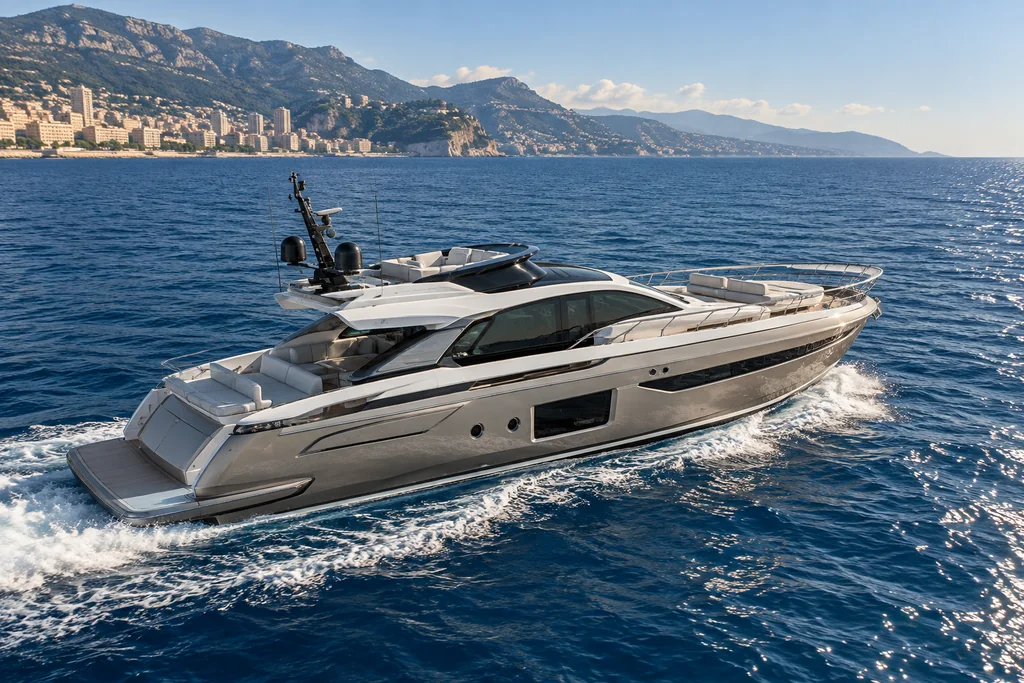 Azimut S8 sur la côte de Monaco