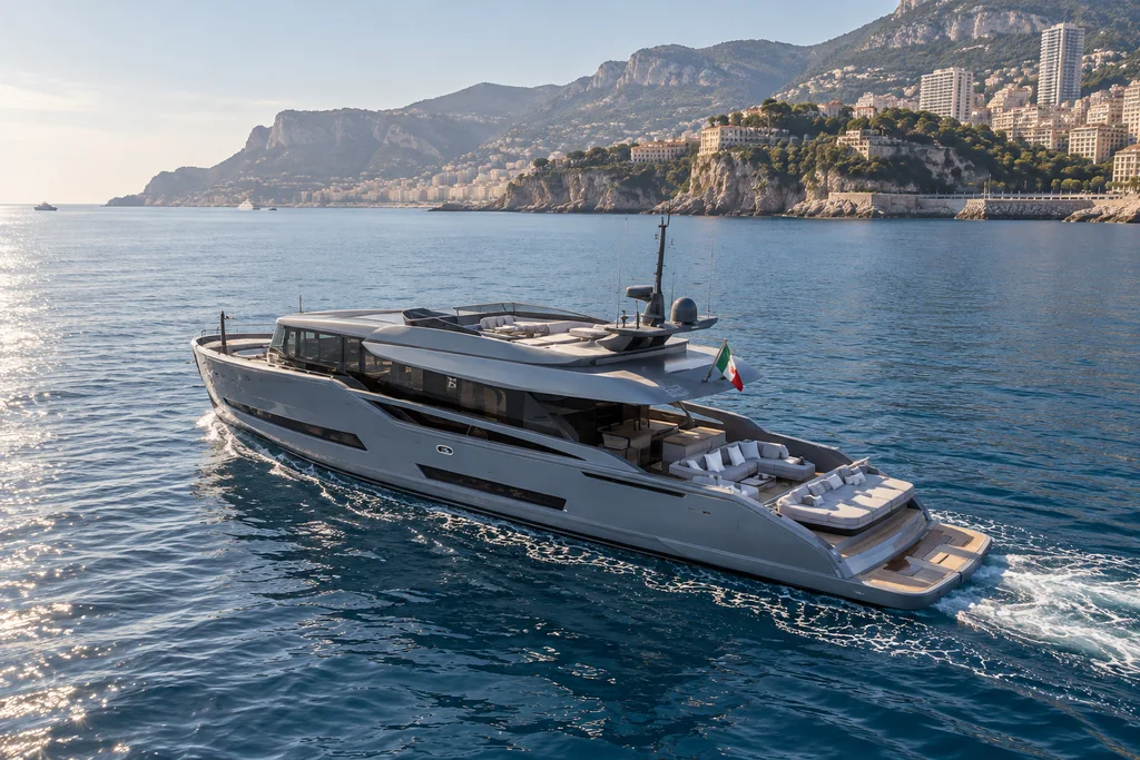 Extra Yachts 86 sur la côte de Monaco