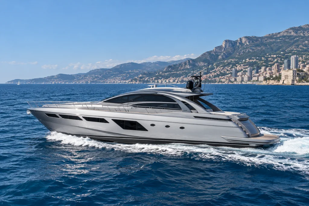 Pershing 8X sur la côte de Monaco