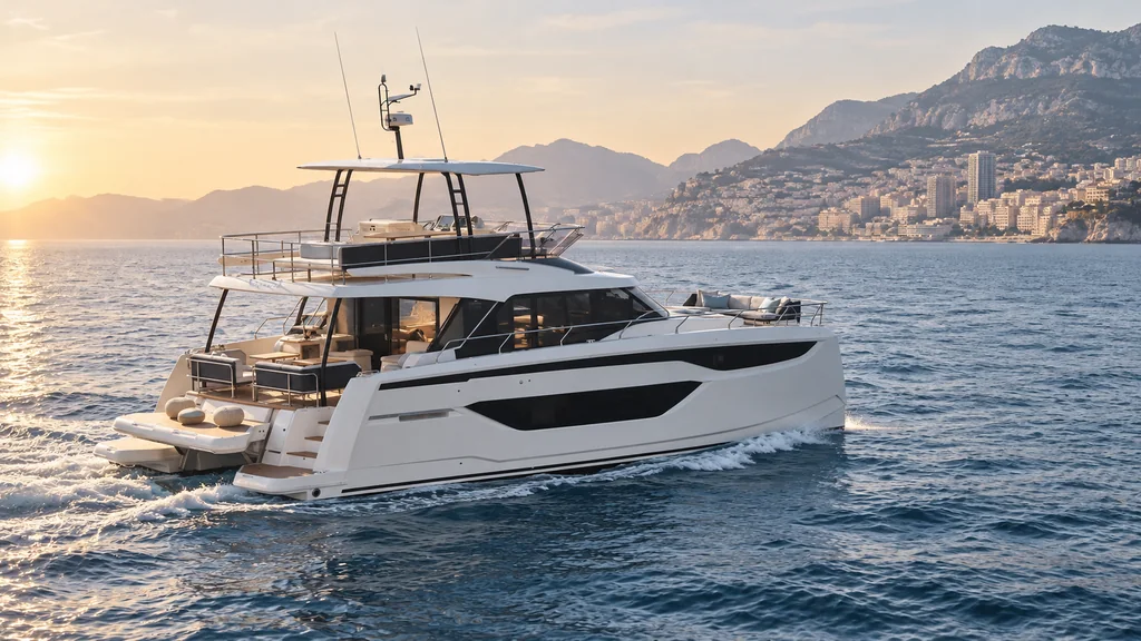 Prestige M48 sur la côte de Monaco