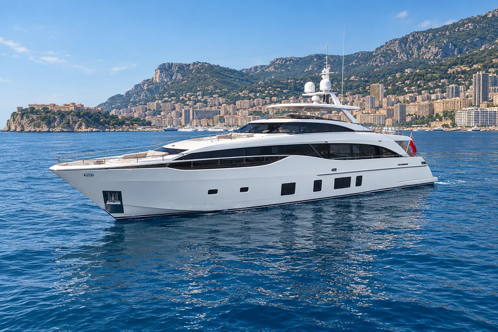 Princess 35M sur la côte de Monaco