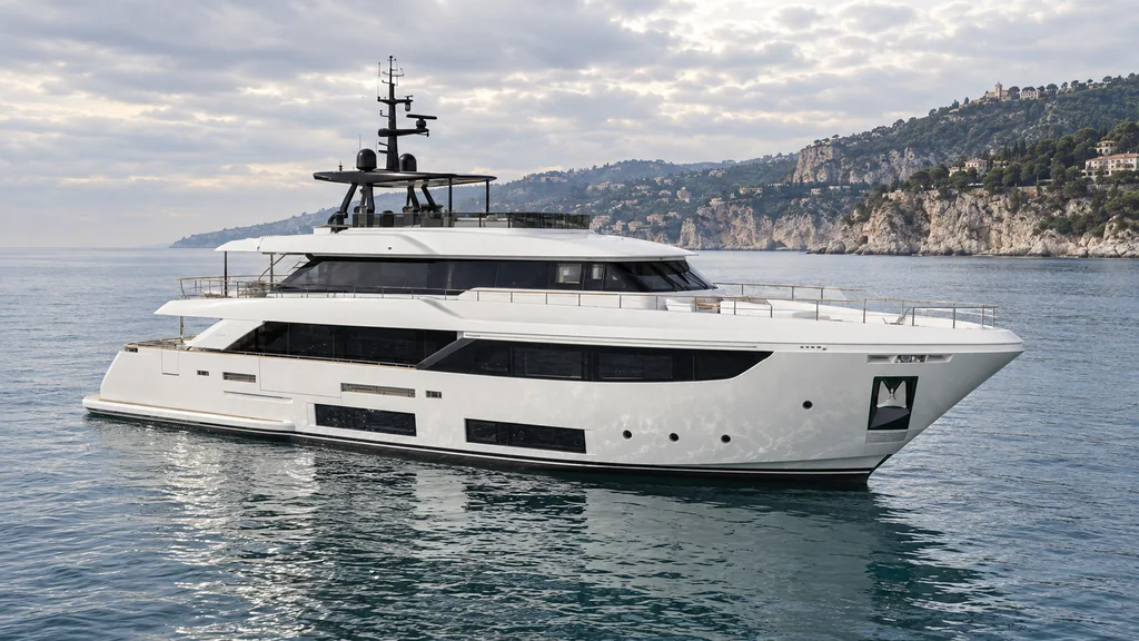 Custom Line Navetta 33 on a Riviera coastal passage