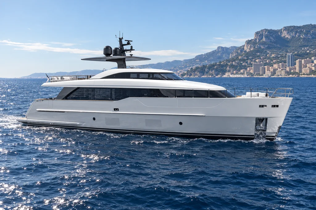 Sanlorenzo SD90 near Monaco