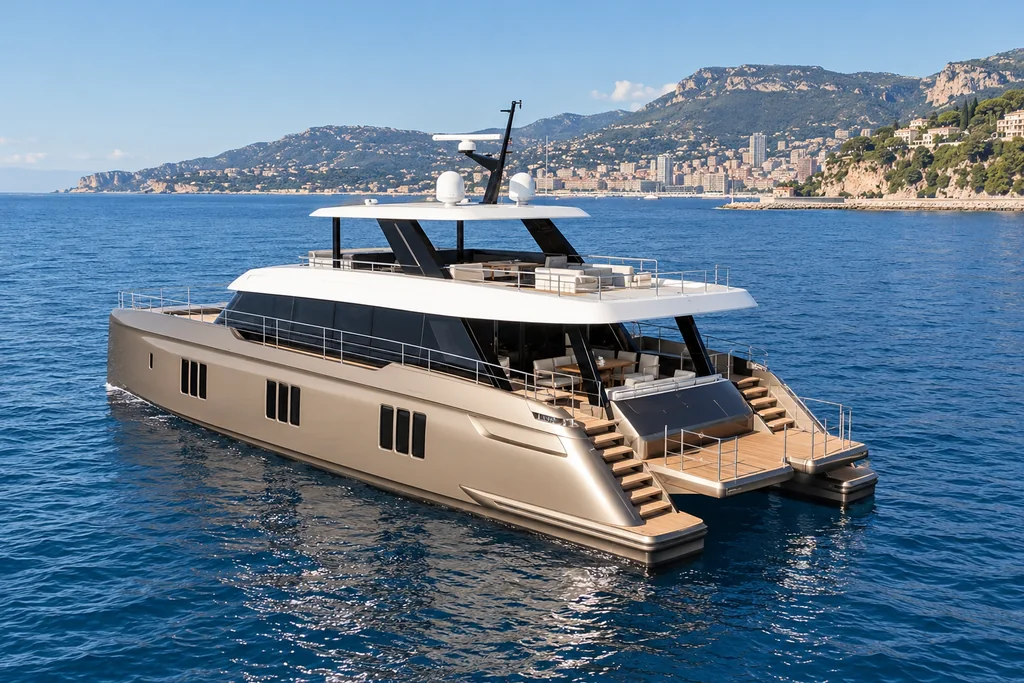 Sunreef 80 Power on the Monaco coast