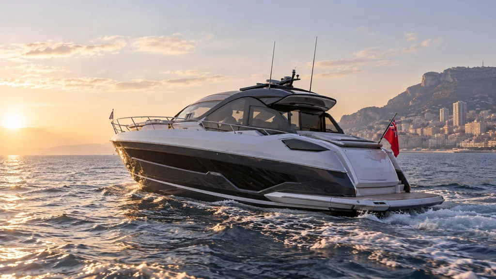 Sunseeker Predator 55 exterior near Monaco